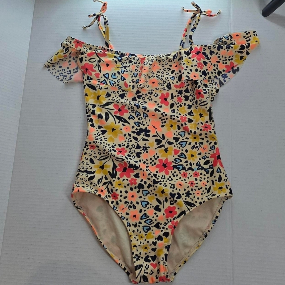 Cat & Jack Girls Floral Off-Shoulder Swimsuit